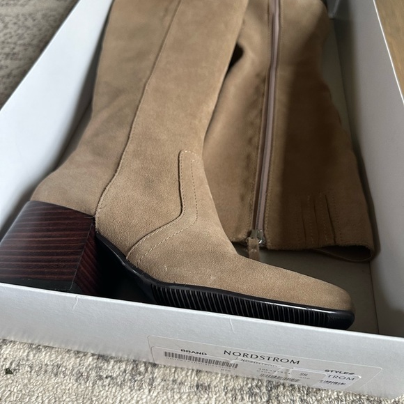 Blondo Tessa Tan Knee High Boots - Picture 2 of 4